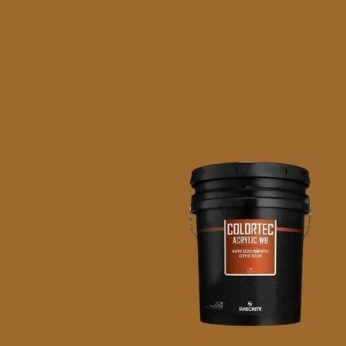 Colortec Acrylic WB pigmented Water Based Outdoor Acrylic Sealer Surecrete 1 Gallon Maple Wood