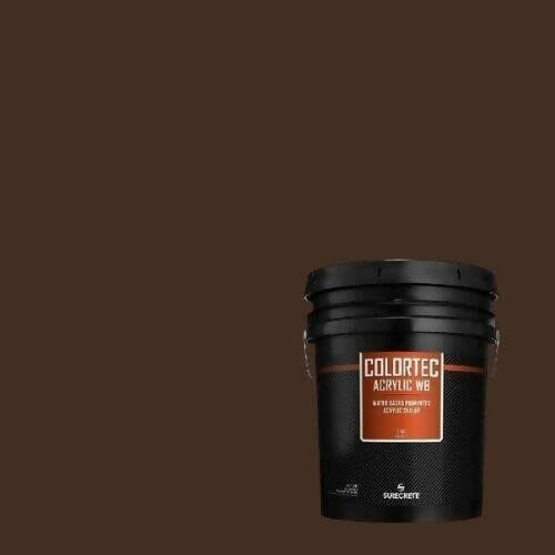 Colortec Acrylic WB pigmented Water Based Outdoor Acrylic Sealer Surecrete 1 Gallon Dark Walnut
