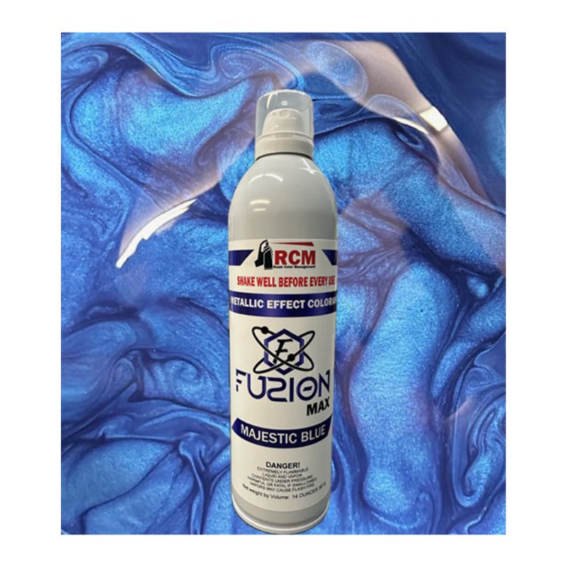 RCM Fuzion Spray Mica-Infused Metallic Spray Resin Color Management Fuzion Mica Spray Majestic Blue 8 oz