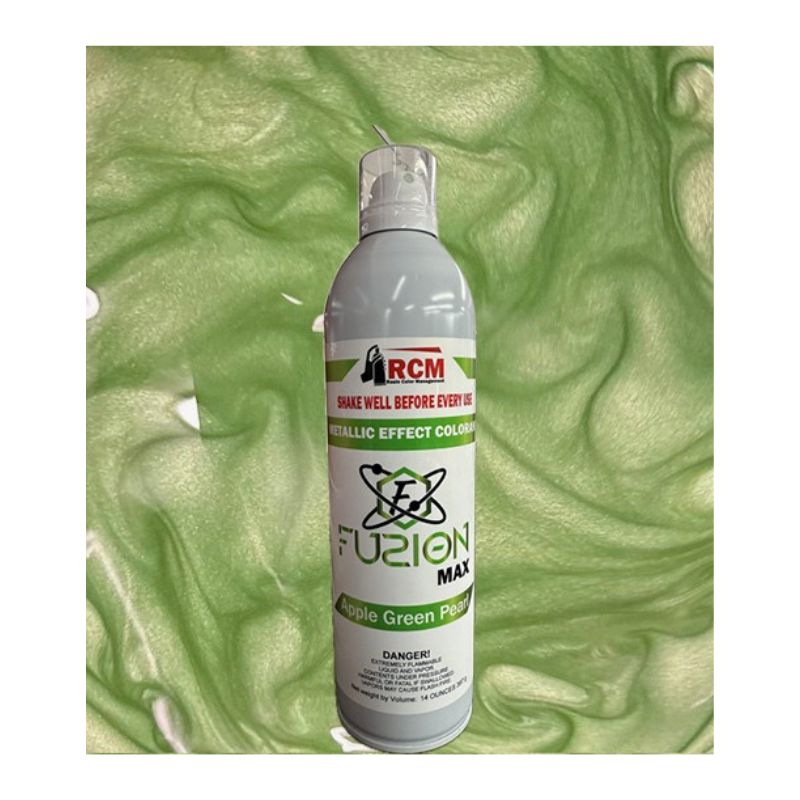 RCM Fuzion Spray Mica-Infused Metallic Spray Resin Color Management Fuzion Mica Spray Apple Green Pearl 8 oz