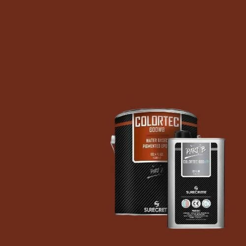 ColorTec 600 Pigmented Water Based Concrete Floor Epoxy Surecrete 1 Gallon Kit Old Brick