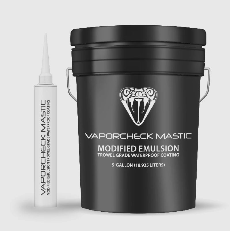 Vapor Check Mastic - Modified Emulsion - Trowel Grade Waterproof Coating