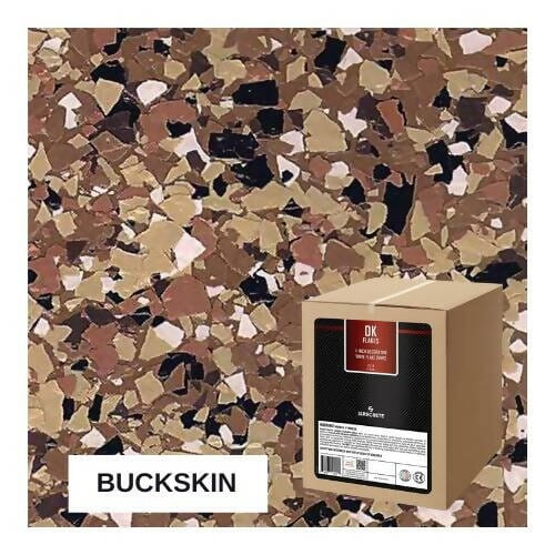 DK Flakes Epoxy Floor Flakes - 25 lb - 1/4" Flake Surecrete BUCKSKIN