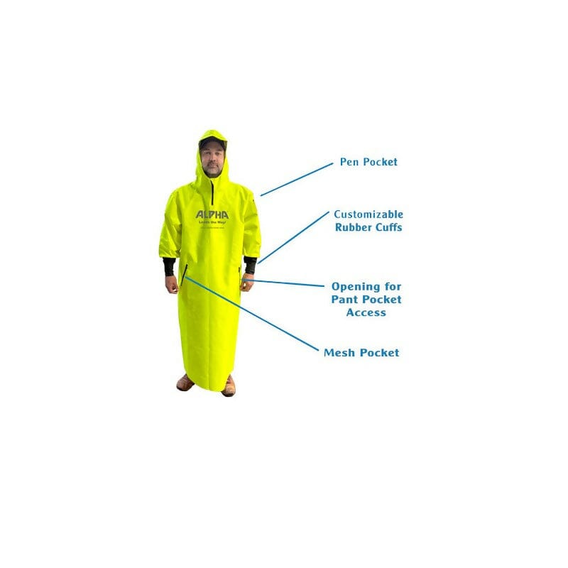 Full Coverage Waterproof Hooded Apron Alpha Professional Tools