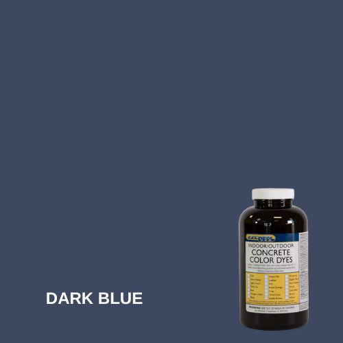 Interior/Exterior Concrete Color Dye EZChem Inc Dark Blue Single Unit