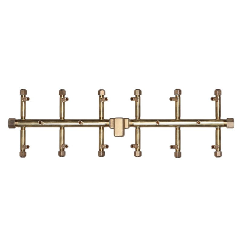 170K BTU 28" x 11" Tree-Style Brass Burner for Firepits Warming Trends