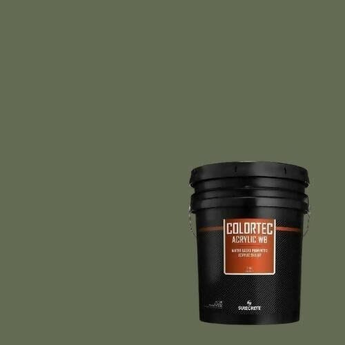 Colortec Acrylic WB pigmented Water Based Outdoor Acrylic Sealer Surecrete 1 Gallon Green Slate