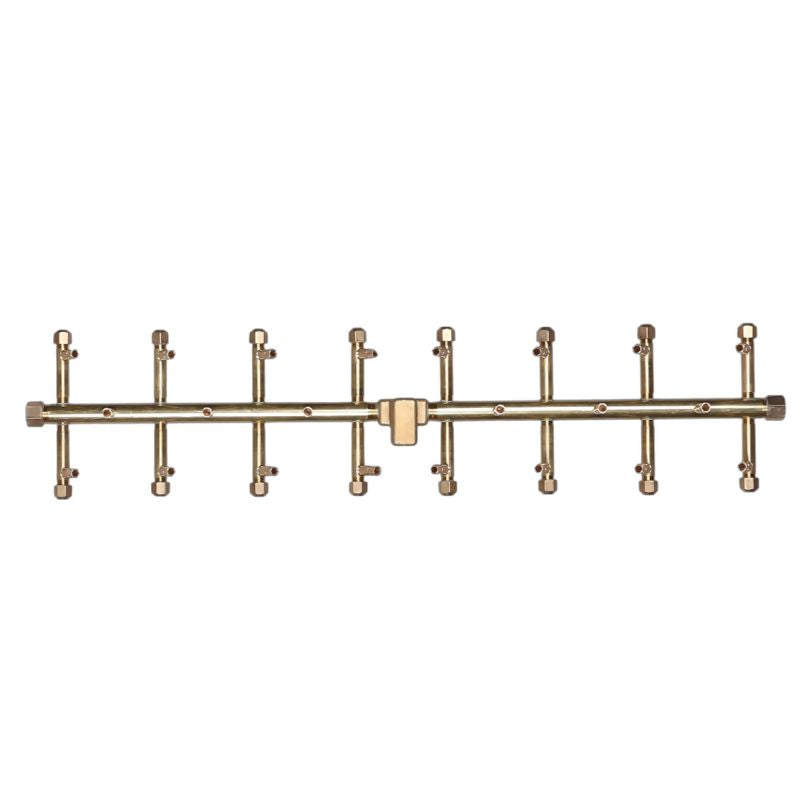 230K BTU 30.5" x 7" Tree-Style Brass Burner for Firepits Warming Trends