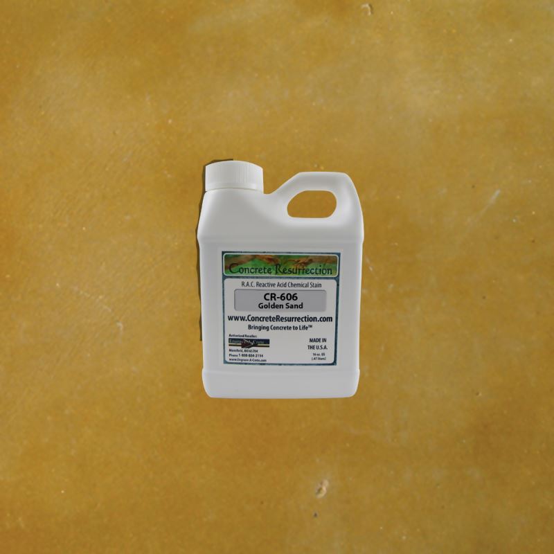Reactive Acid Chemical (RAC) Concrete Stain Engrave-A-Crete 16 oz Golden Sand