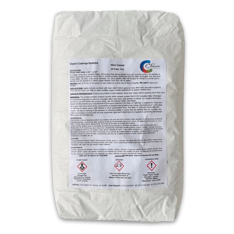 Classic Microtopping Bond - 40 lb bag Classic Coatings Systems