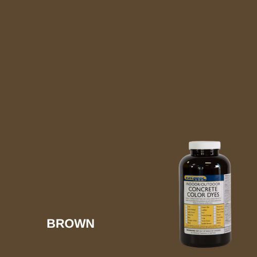 Interior/Exterior Concrete Color Dye EZChem Inc Brown Single Unit