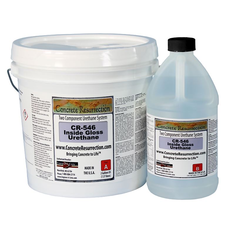 CR-546 Inside High Gloss Urethane - 2.5 Gallon Kit Engrave-A-Crete