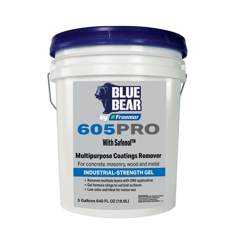 605PRO: With Safenol - Multipurpose Coatings Remover Franmar Inc 5 Gallon
