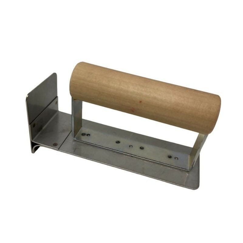 Slab to Step Edger for Concrete Superior Innovations 6" x 2" | 1/2" Radius - Stainless Steel