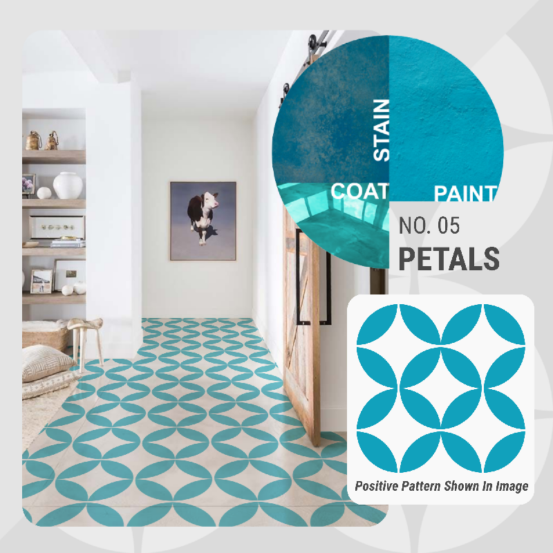 Petals Pattern - Adhesive-Backed Stencil