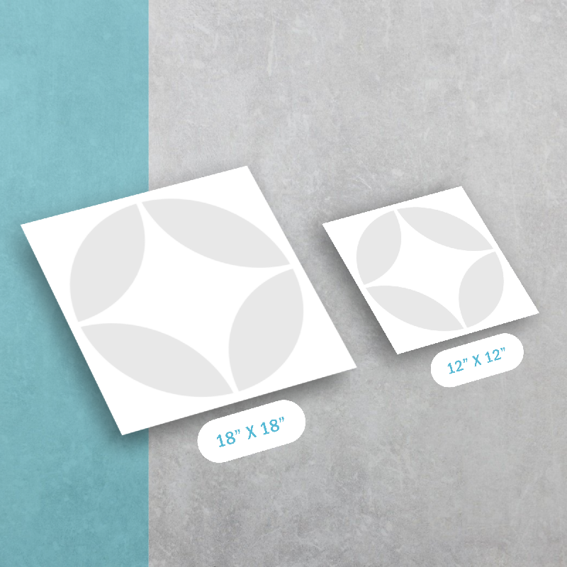 Petals Pattern - Adhesive-Backed Stencil