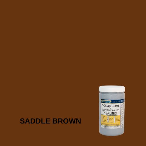 Color Bomb Color Additive for Sealer EZChem Inc Saddle Brown