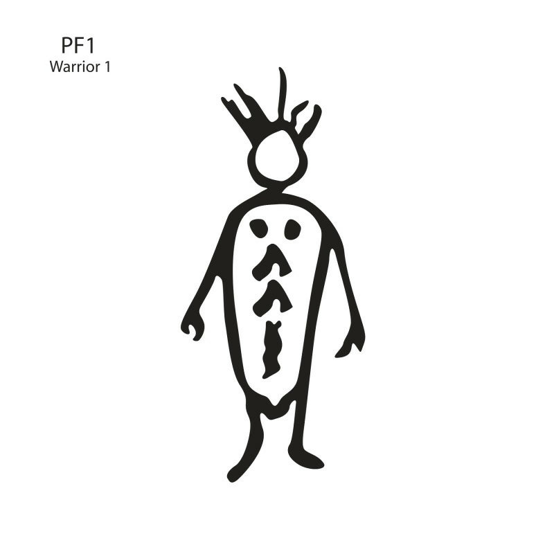 PF 1 Warrior 1 - Flattoo Stencil