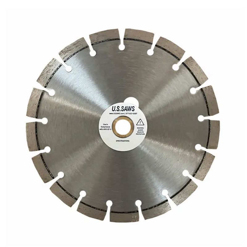 8″ Supreme Dry Concrete Blade with Drive Pin Hole U.S. Saws