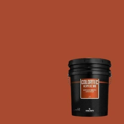 Colortec Acrylic WB pigmented Water Based Outdoor Acrylic Sealer Surecrete 1 Gallon Tile Red