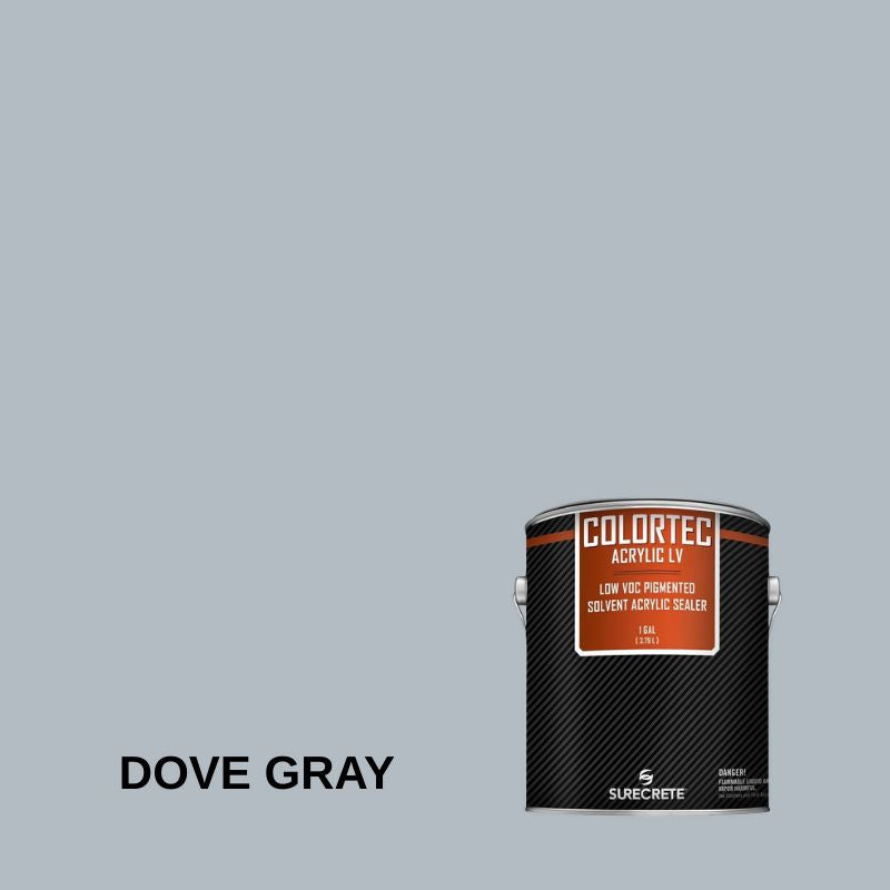Colortec Acrylic LV Pigmented Outdoor Acrylic Sealer - Low VOC Surecrete 1 Gallon Dove Gray