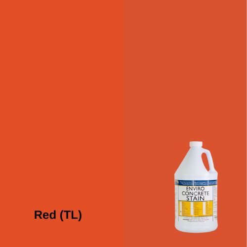 Enviro Concrete Water-Based Stain EZChem Inc Red (TL) 1 Gallon