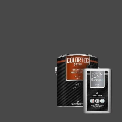 ColorTec 600 Pigmented Water Based Concrete Floor Epoxy Surecrete 1 Gallon Kit Gray