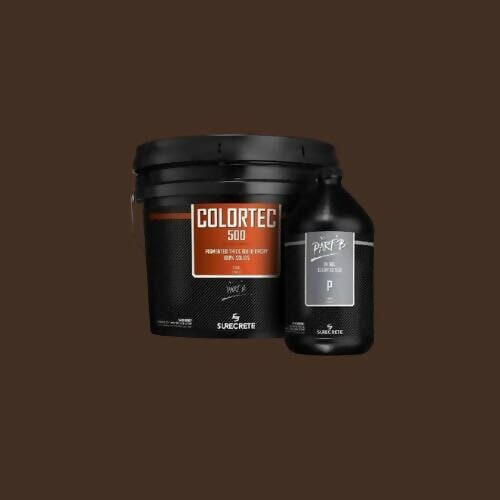 ColorTec 500 Pigmented Concrete Floor Epoxy Surecrete Dark Walnut