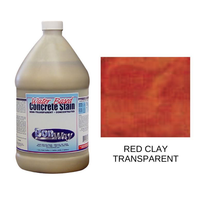Bon Concrete Stain (Concentrate) Supplies Bon Tool Red Clay - Transparent 1 Gallon