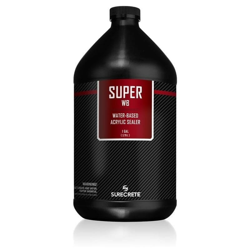 Super WB Clear Acrylic Water Based Sealer Surecrete 1 Gallon Gloss