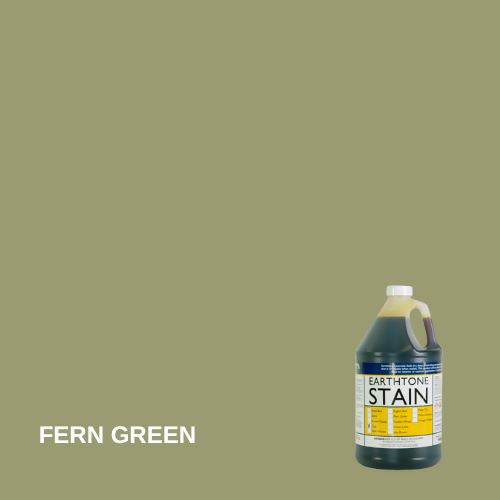 Earthtone Concrete Acid Stain EZChem Inc Fern Green 1 Gallon