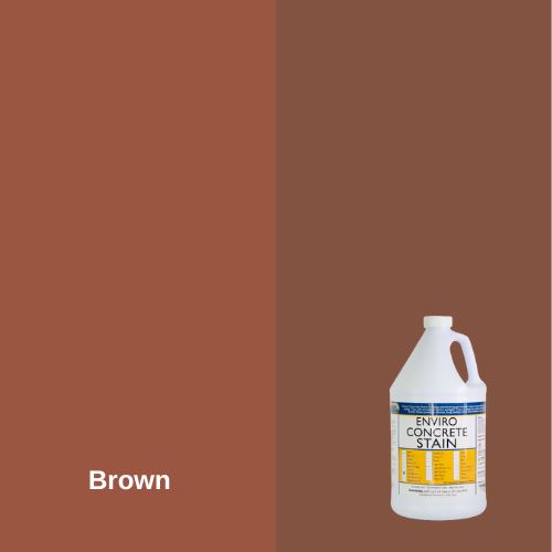 Enviro Concrete Water-Based Stain EZChem Inc Brown 1 Gallon