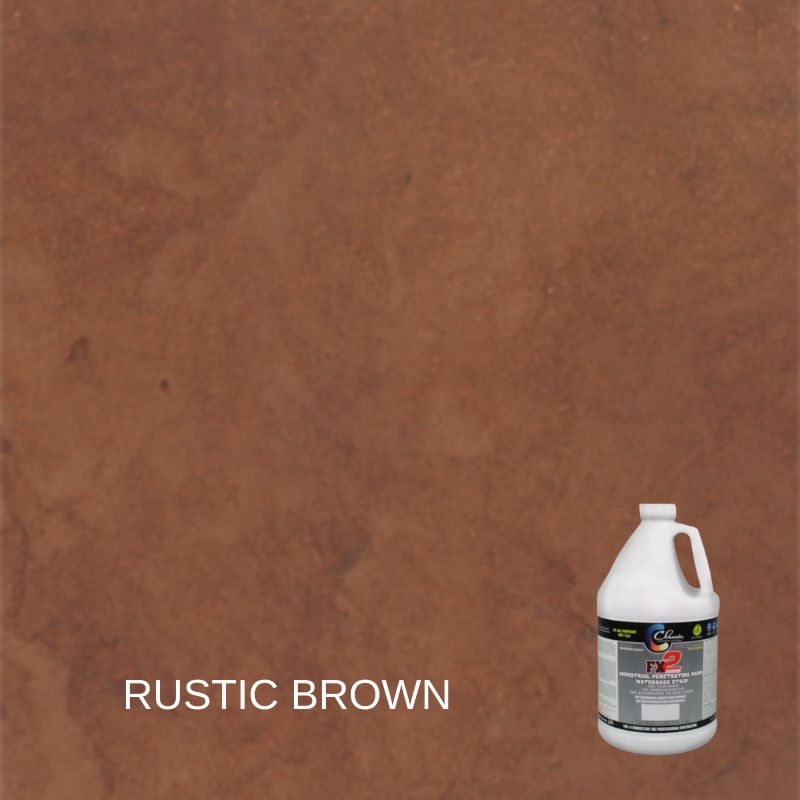 FX2 Armor Nano Industrial Grade Stain - 1 Gallon Classic Coatings Systems Rustic Brown