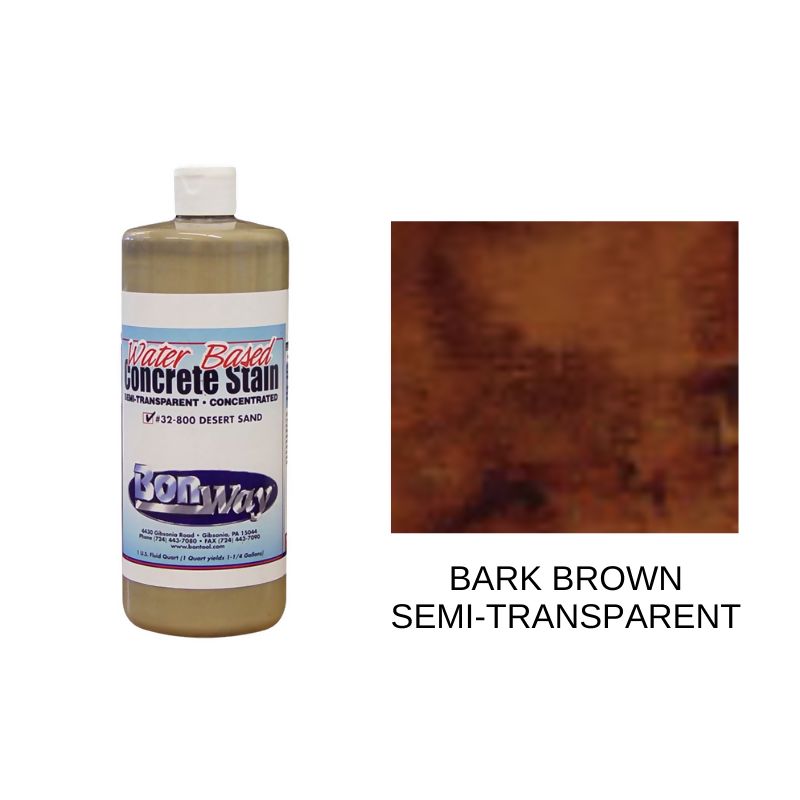 Bon Concrete Stain (Concentrate) Supplies Bon Tool Bark Brown - Semi-Transparent 1 Quart