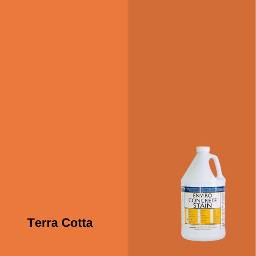 Enviro Concrete Water-Based Stain EZChem Inc Terra Cotta 1 Gallon