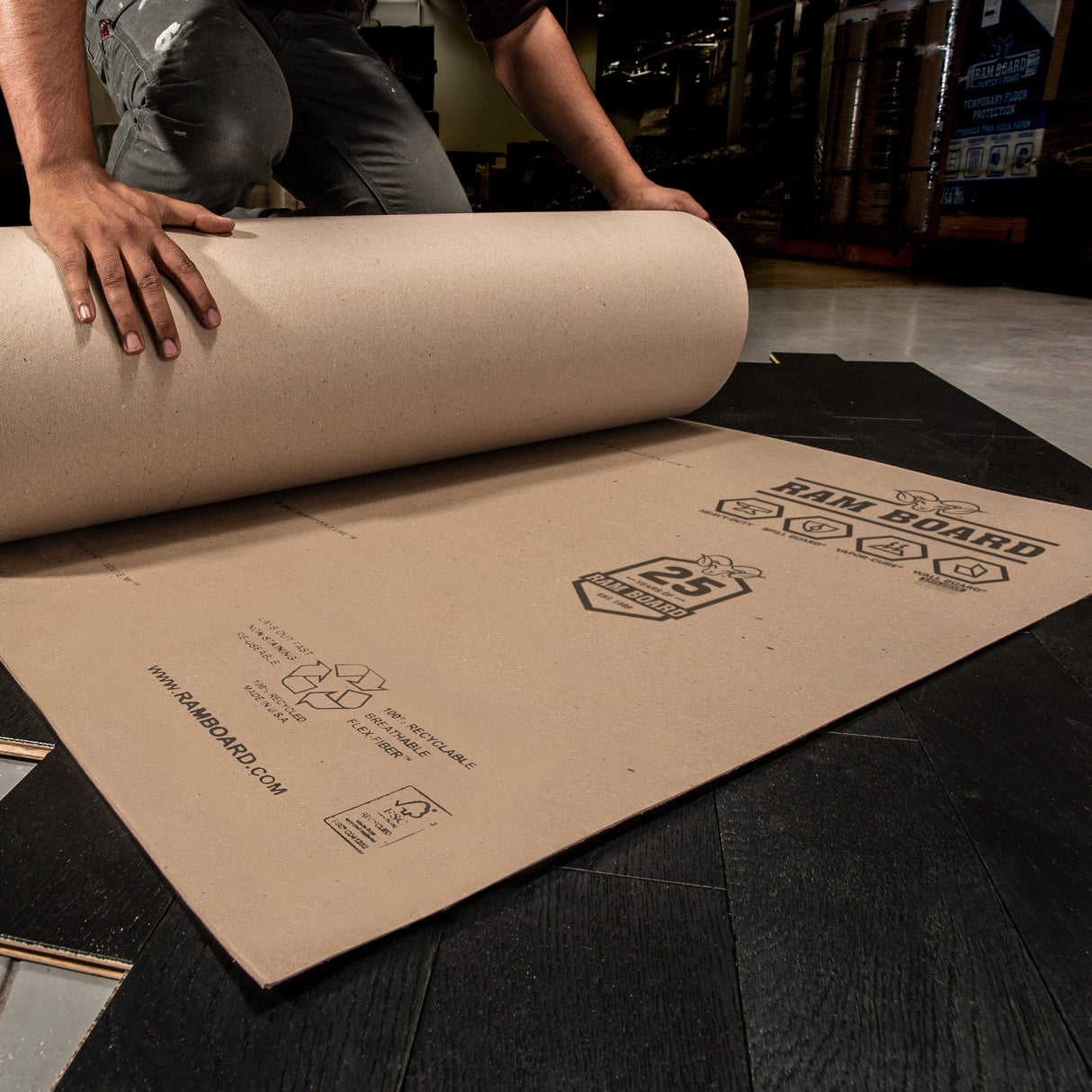 Ram Board - Temporary Floor Protection Concrete Decor Store