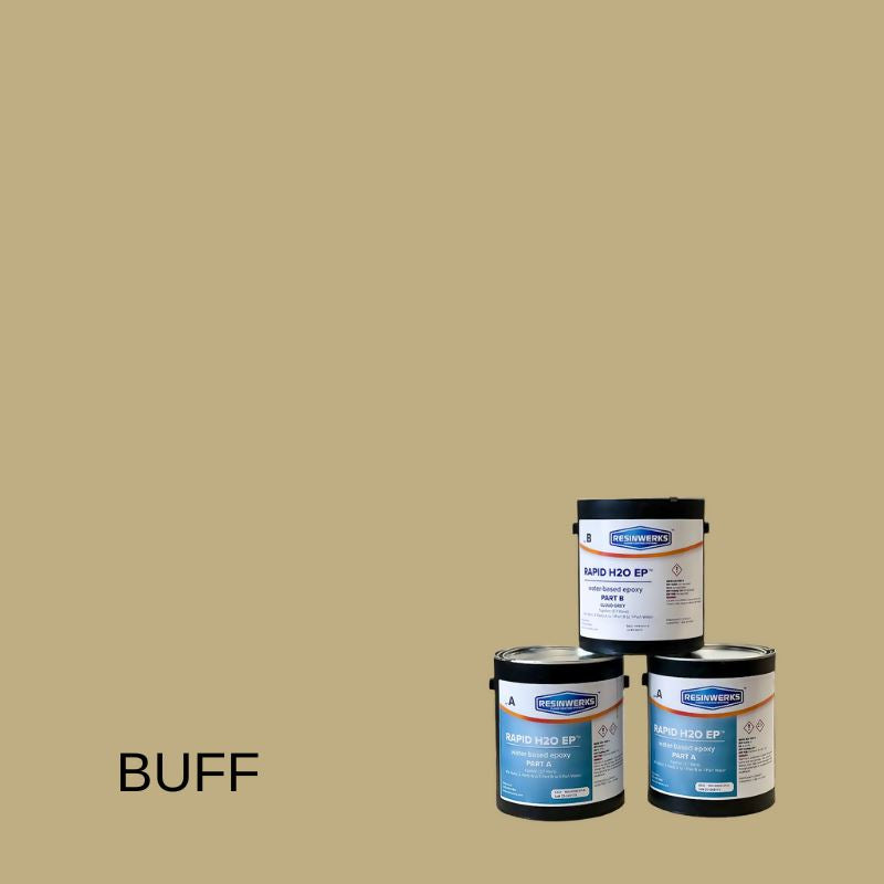 Rapid H20 EP - Fast-Cure Primer & Broadcast Coat - 4 Gallon Kit Resinwerks Inc Buff