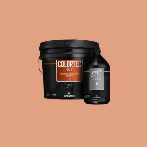 ColorTec 500 Pigmented Concrete Floor Epoxy Surecrete Coral