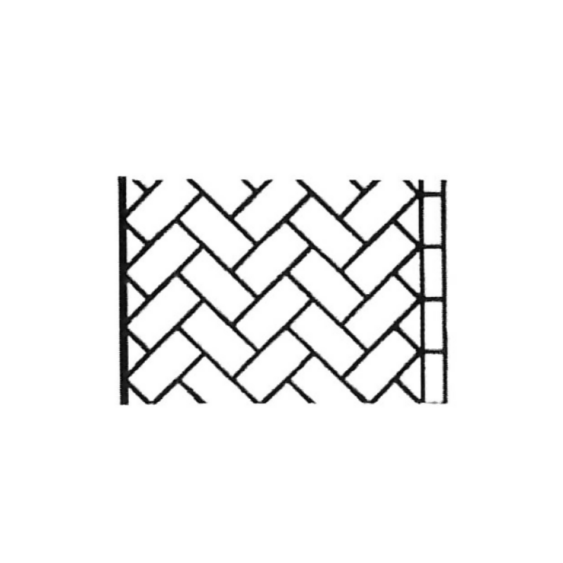 Mock Herringbone Pattern - Adhesive-backed Stencil Roll - 500 sq ft