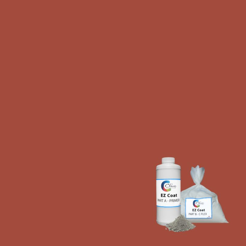 Classic EZ Coat Flexible Cementitious Concrete Overlay Kit Classic Coatings Systems Natural Gray Brick Red