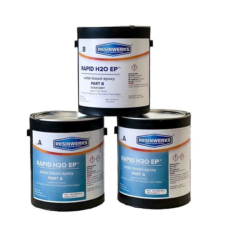 Rapid H20 EP - Fast-Cure Primer & Broadcast Coat - 4 Gallon Kit Resinwerks Inc