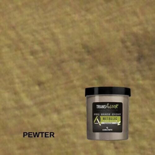 Trans4loor Metallic Pigments - 10 oz Surecrete Pewter