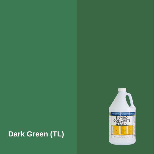 Enviro Concrete Water-Based Stain EZChem Inc Dark Green (TL) 1 Gallon
