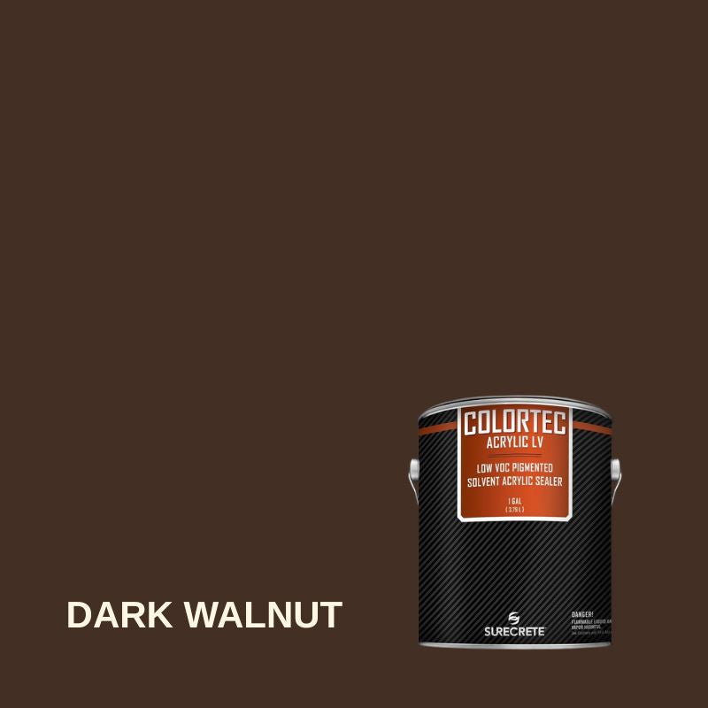 Colortec Acrylic LV Pigmented Outdoor Acrylic Sealer - Low VOC Surecrete 1 Gallon Dark Walnut