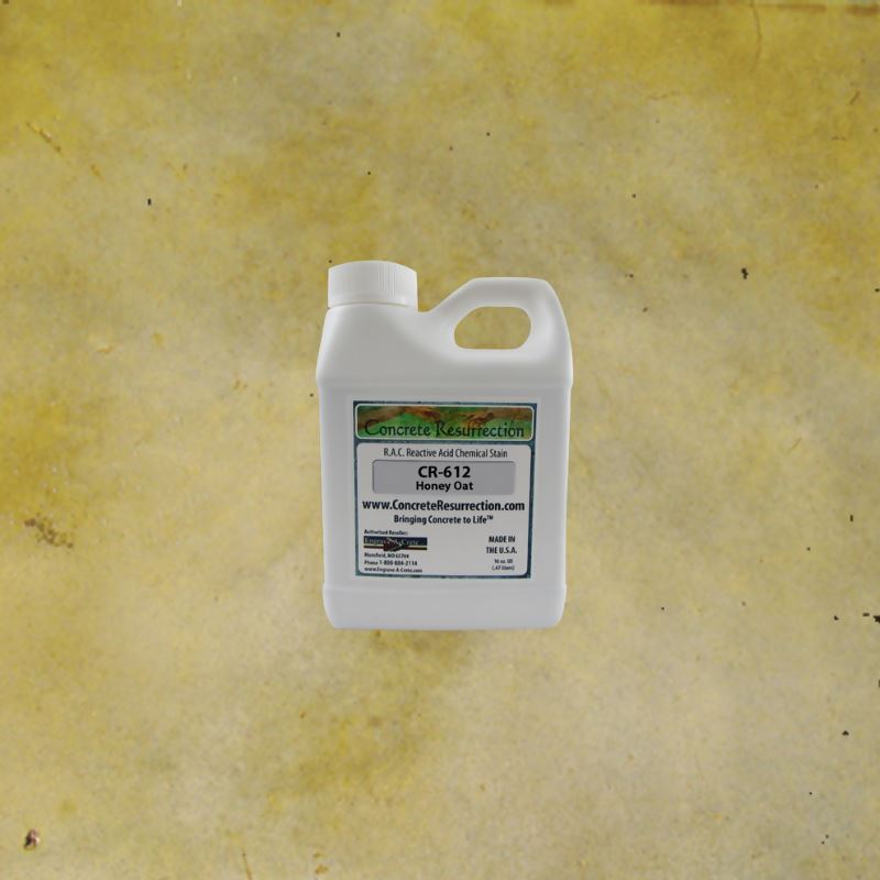 Reactive Acid Chemical (RAC) Concrete Stain Engrave-A-Crete 16 oz Honey Oat