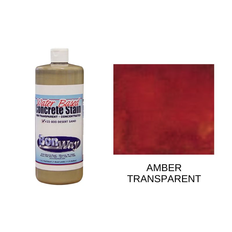 Bon Concrete Stain (Concentrate) Supplies Bon Tool Amber - Transparent 1 Quart