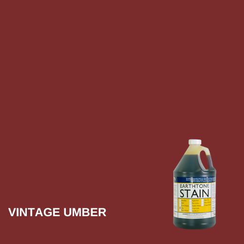 Earthtone Concrete Acid Stain EZChem Inc Vintage Umber 1 Gallon