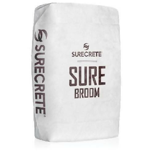 SureBroom Concrete Broom Overlay 50lb. Surecrete White
