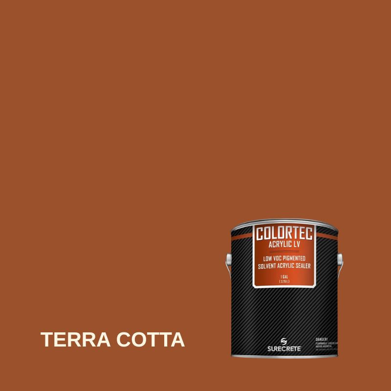 Colortec Acrylic LV Pigmented Outdoor Acrylic Sealer - Low VOC Surecrete 1 Gallon Terra Cotta