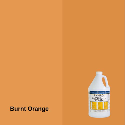 Enviro Concrete Water-Based Stain EZChem Inc Burnt Orange 1 Gallon